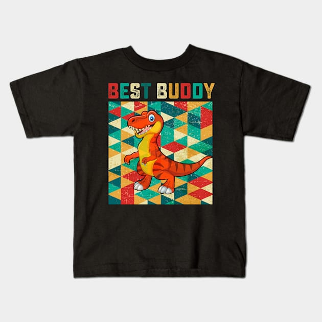 Best Buddy T-Rex Kids T-Shirt by danieldamssm